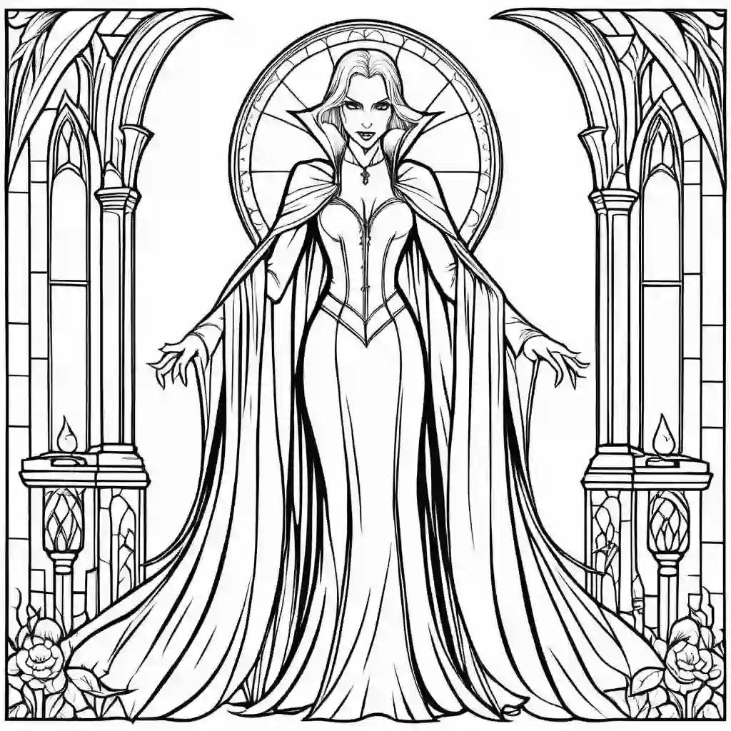 Vampires coloring pages